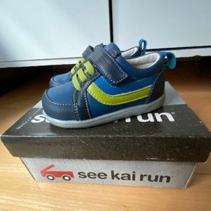 NEW See Kai Run Toddler Leather Velcro Sneakers